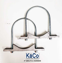 Load image into Gallery viewer, Pair U-Bolt PVC TUBE Mounting Hardware Alloy Saddle 4&quot; or 6&quot;
